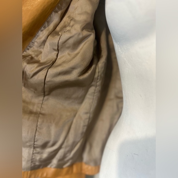 Vintage Banana Republic Camel leather utility moto jacket - Picture 10 of 14